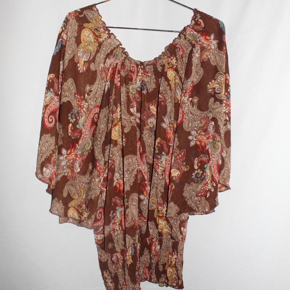 |SAM & MAX| Paisley Blouse Size 1X